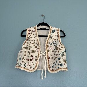 Cider Cream Textured Vest